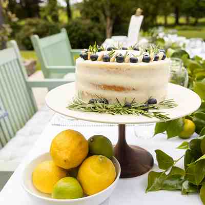 Lemon Curd Naked Sponge Cake