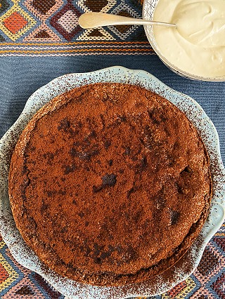 Chocolate Orange Amaretti Cake