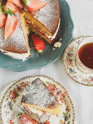 Cake, tea and the best china