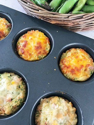 Cheese topped frittata