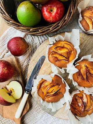 Apple & Custard Muffins