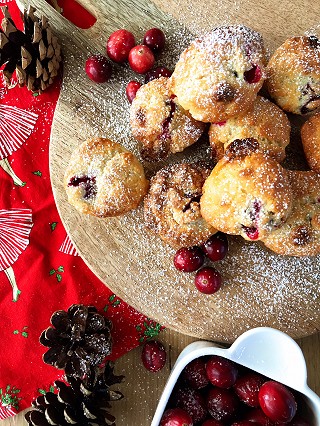 Cranberry & White Chocolate Muffins