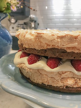 Chocolate & Meringue Layer Cake