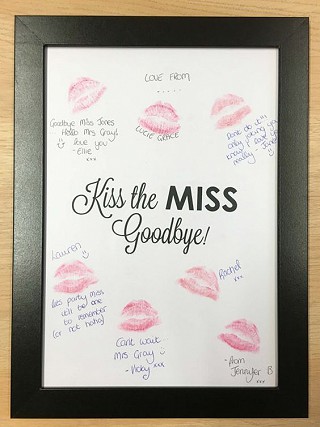 Kiss the miss Goodbye