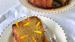 Orange & Marigold Flourless Cake